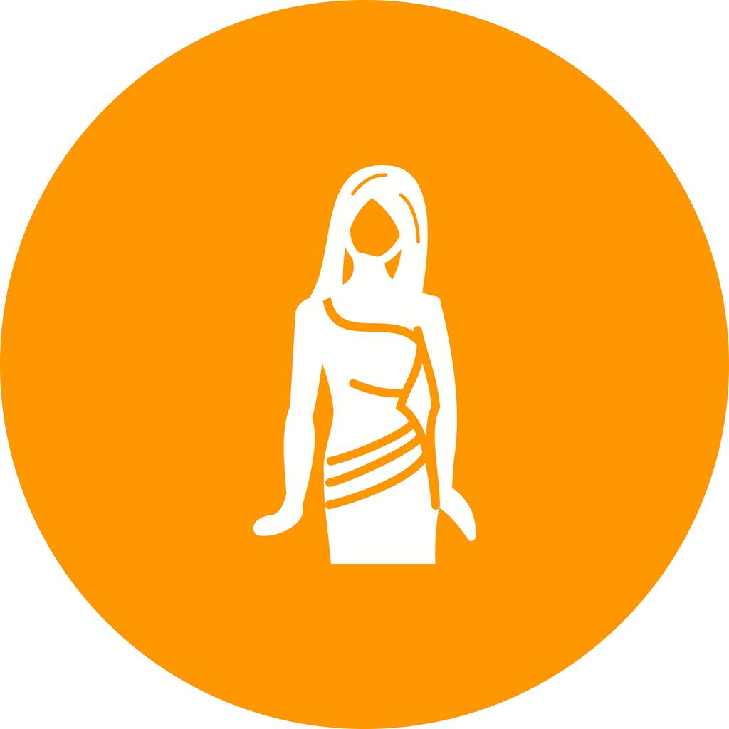 1024x1024 Barbie Doll Flat Round Icon