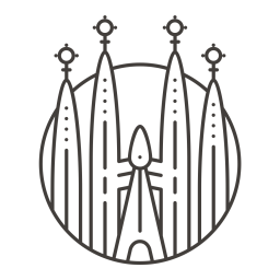 256x256 Barcelona Icon Of Line Style