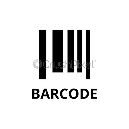 500x500 Barcode Icon Design Template Vector Isolated, Stock Vector