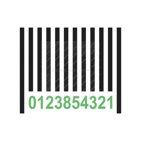 600x600 Barcode Line Green Black Icon
