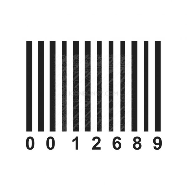 600x600 Barcode Line Icon