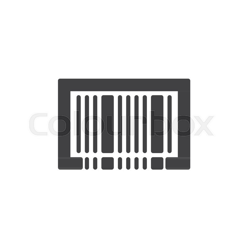 800x800 Barcode Icon Vector, Filled Flat Sign, Stock Vector Colourbox