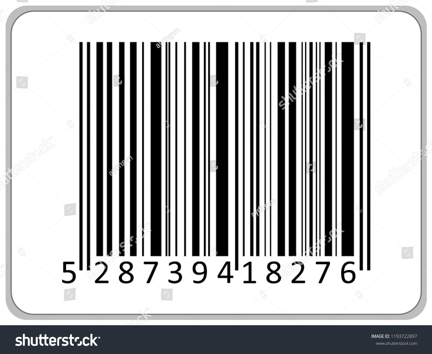 1500x1230 Barcode Vector Illustration Realistic Barcode Icon Illustration