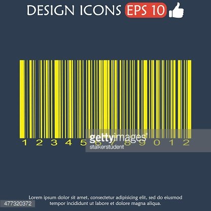 416x416 Barcode Icon, Vector Illustration Premium Clipart