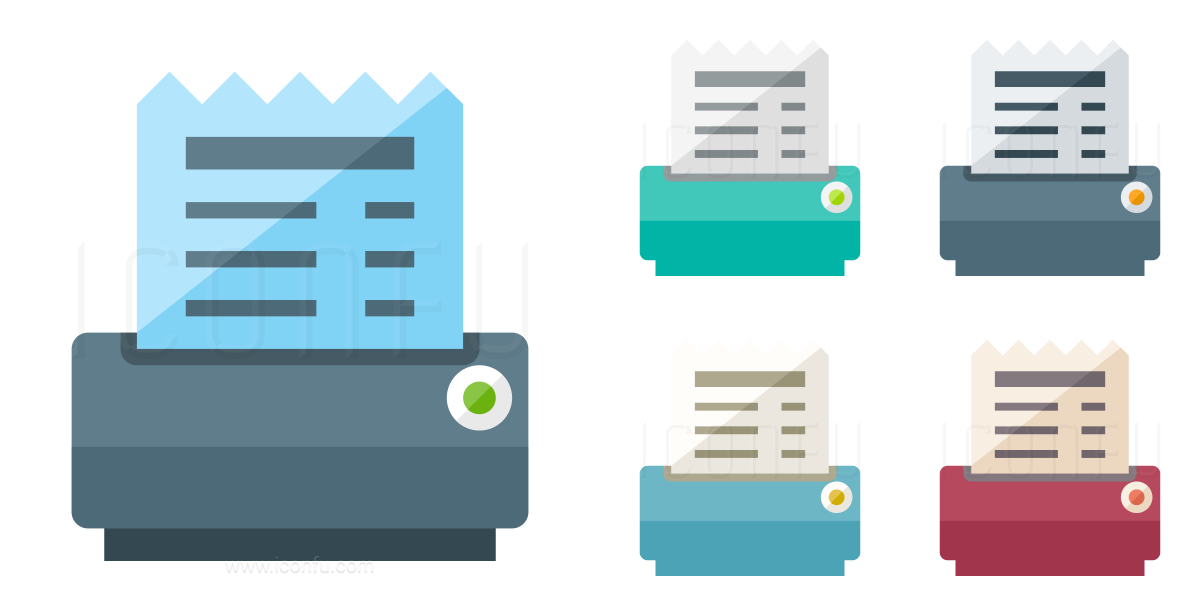 1200x600 Receipt Printer Icon