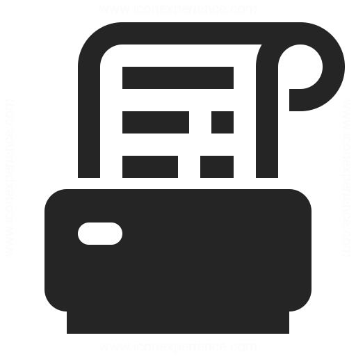 512x512 Receipt Printer Icon Iconexperience