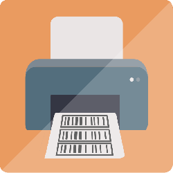 250x250 Barcode Label