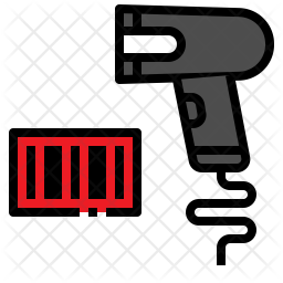 256x256 Barcode Scanner Icon Of Colored Outline Style
