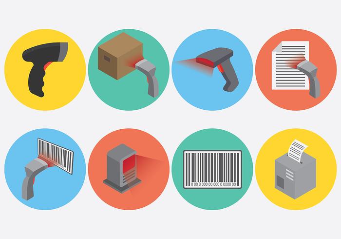 700x490 Free Barcode Scanner Icons Vector