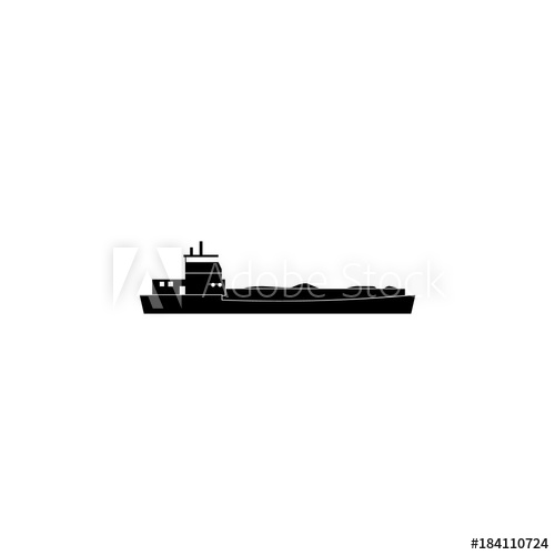 500x500 Barge Ship Icon Water Transport Elements Premium Quality Graphic