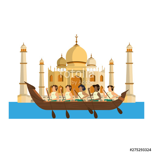 500x500 Rafting In Barge Icon Cartoon Stock Image And Royalty Free Vector