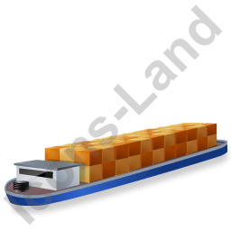 256x256 Barge Blue Icon, Pngico Icons