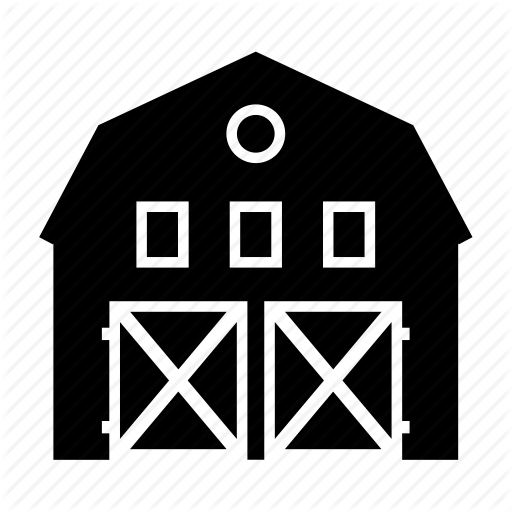 512x512 Barn, Building, Country Estate, Cowshed, Farm, Farming, Stable Icon