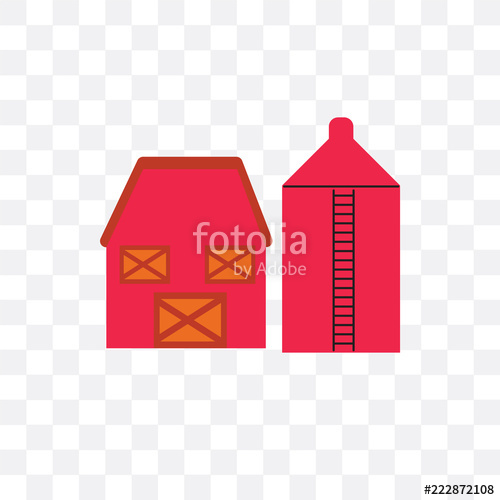 500x500 Barn Icon Isolated On Transparent Background Simple And Editable