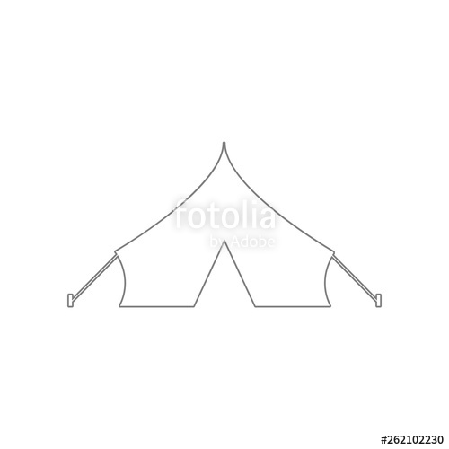 500x500 Barracks, Military Tent Icon Element Of Army For Mobile Concept