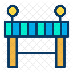 Barricade Icon Of Colored Outline Style 256x256 Barricade Icon Of Colored Outline Style