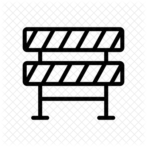 Barricade Icon Of Line Style 512x512 Barricade Icon Of Line Style