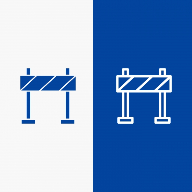 Barricade Barrier Construction Line And Glyph Solid Icon Blue 640x640 Barricade Barrier Construction Line And Glyph Solid Icon Blue