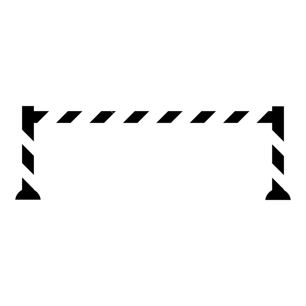 1000x1000 Warning Barrier Icon Simple Illustration Of Warning Barrier