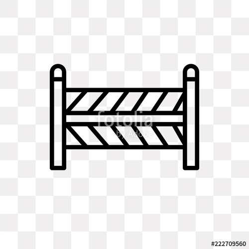 500x500 Barrier Icon On Transparent Background Modern Icons Vector