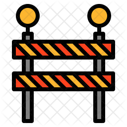 256x256 Barrier Icon Of Colored Outline Style