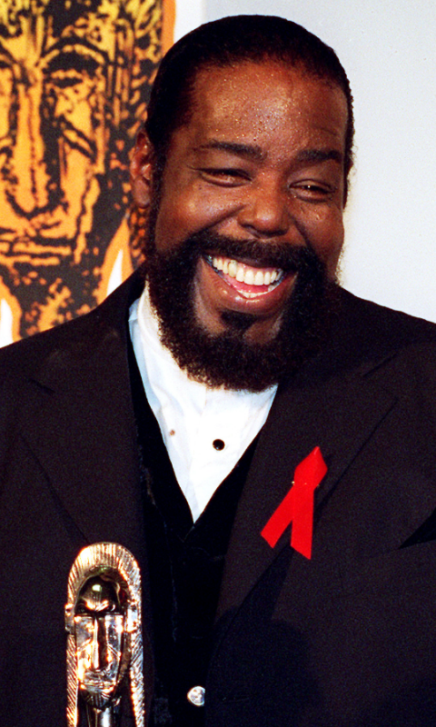 480x800 Barry White Black Singing Group In Blue Song, Music Icon