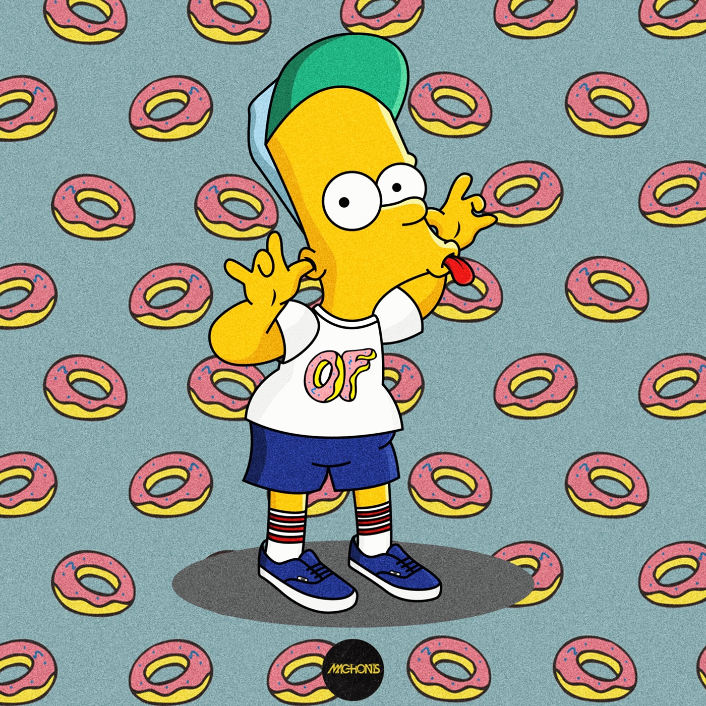 The Simpsons X Rap Icons Simpsonized 1400x1400 The Simpsons X Rap Icons Simpsonized