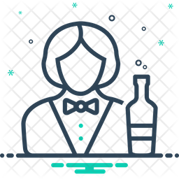 256x256 Bartender Icon Of Line Style