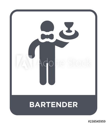430x500 Bartender Icon Vector