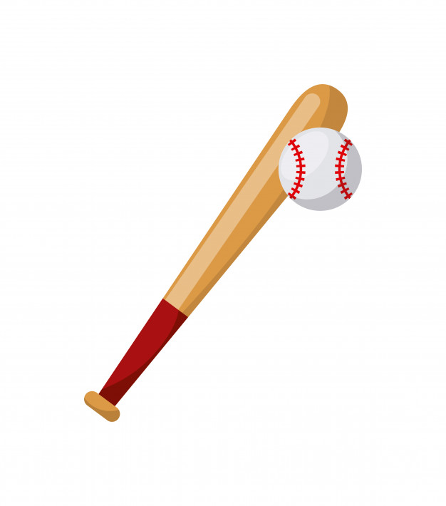 626x710 Baseball Bat And Ball Icon Over White Background Colorful Design