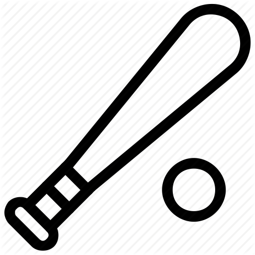 512x512 Ball, Baseball, Bat, Sport, Sports Icon