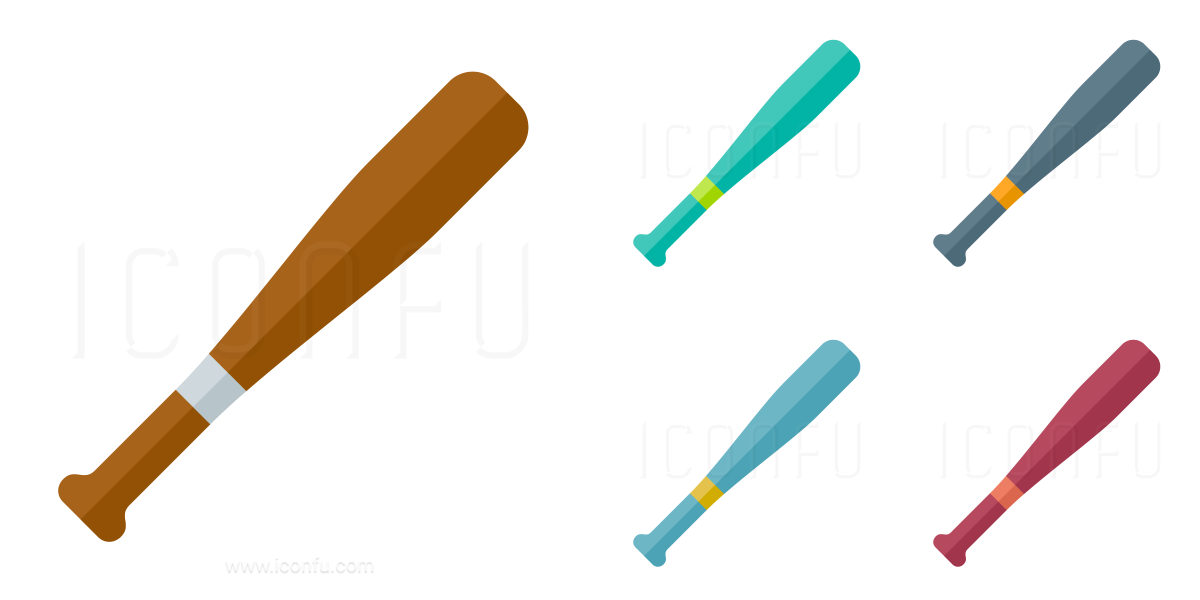 1200x600 Baseball Bat Icon