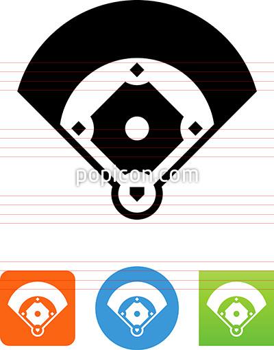400x510 Baseball Diamond Icon