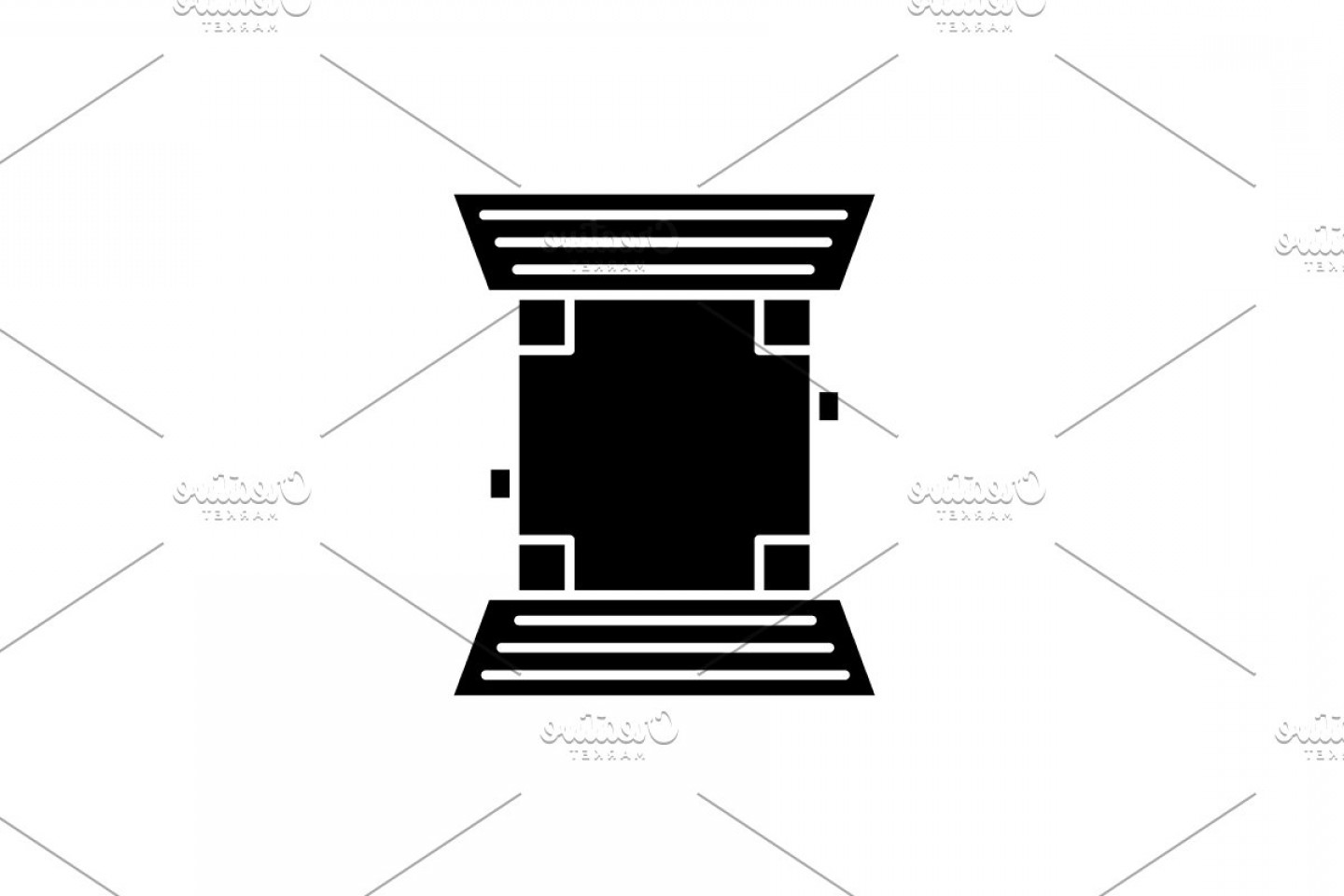 1440x960 Baseball Field Black Icon Vector Cultracing