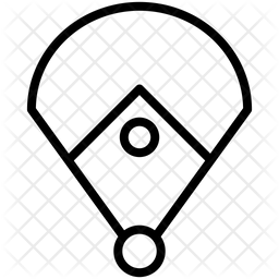 256x256 Baseball Field Icon Of Line Style