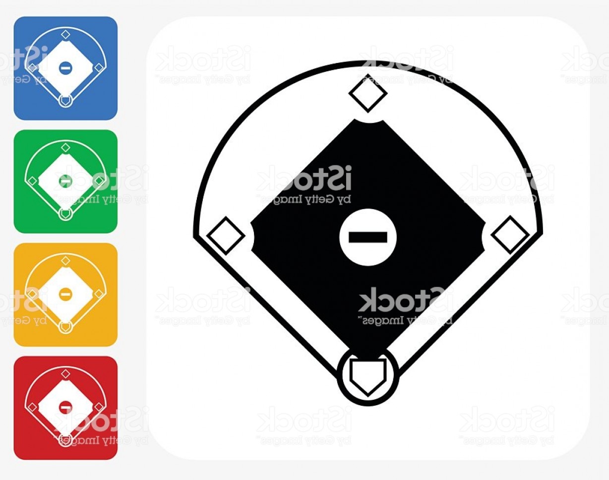 1228x969 Baseball Field Icon Flat Graphic Design Gm Cultracing