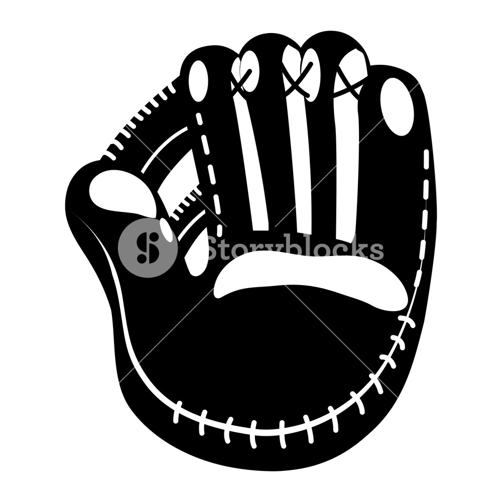 1000x1000 Baseball Glove Protective Sport Equipment Icon Royalty Free Stock