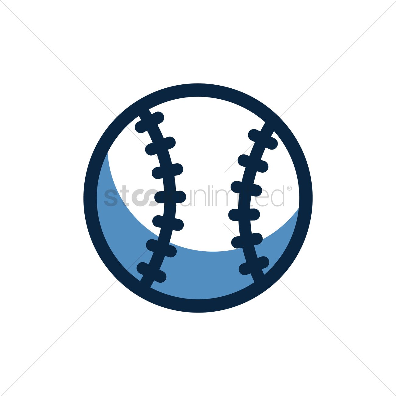 1300x1300 Baseball Icon Vector Image