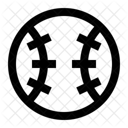 256x256 Baseball Icon Of Line Style