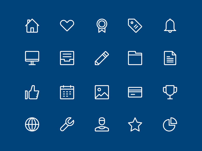 800x600 Basic Icon Set Sketch Freebie