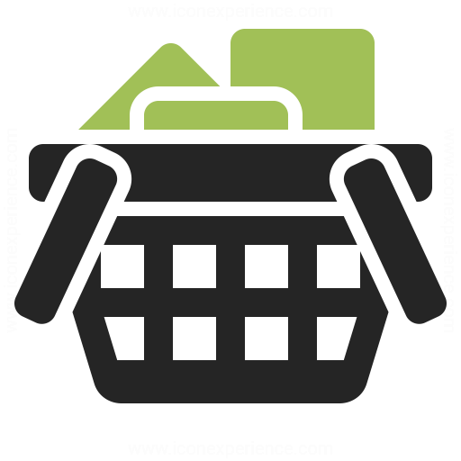 512x512 Shopping Basket Full Icon Iconexperience
