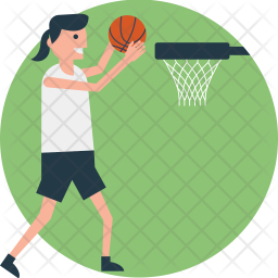 256x256 Basketball Court Icon Of Flat Style