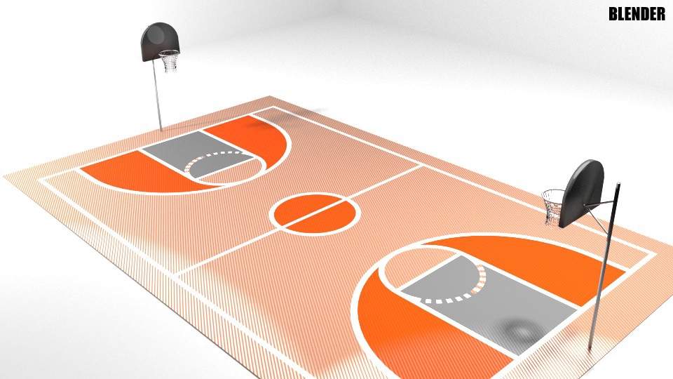 960x540 Basketball Game Court Model