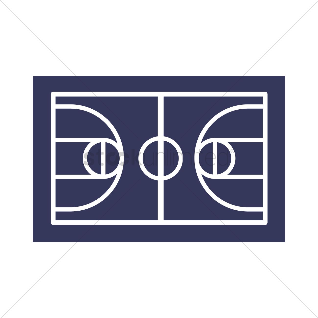 1300x1300 Basketball Court Icon Vector Image
