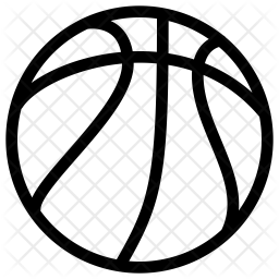256x256 Basketball Icon Of Line Style