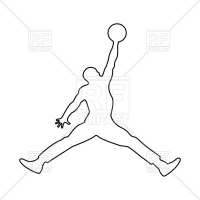 400x400 Basketball Player Black Color Icon Vector Image Of Silhouettes
