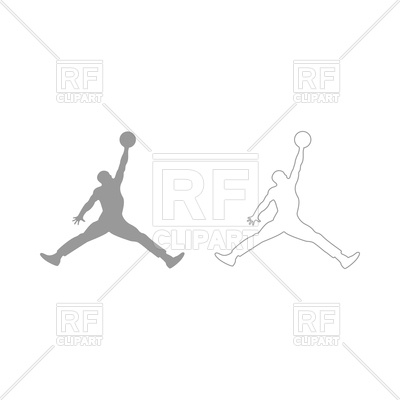 400x400 Basketball Player Set Icon Vector Image Of Silhouettes, Outlines