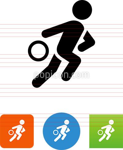 400x487 Vector Basketball Player Icon