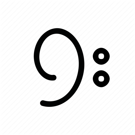 512x512 Audio, Bass, Clef, Multimedia, Music, Note Icon