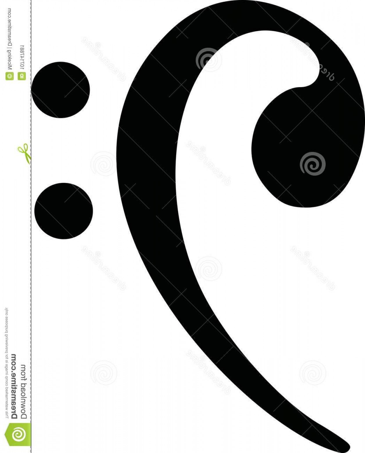 1257x1560 Bass Clef Vector Vector Bass Clef Simple Vector Icon Image Cqrecords